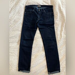 Uniqlo Jeans Mens 35x34 Skinny Fit Stretch Denim Japanese Fabric